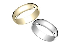 Sterling silver 8MM comfort fit anti Tarnish Domed Plain band