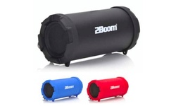 2Boom Bass King Jr Rubberized Wireless Bluetooth Speaker with Built-in Fm Radio