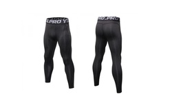 Men Workout Basketball Leggings Compression Quick-dry Yoga Athletic Pants