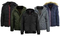 Spire By Galaxy Men's Heavyweight Parka Jacket (S-2XL) - Multiple Styles