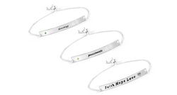 Kids Inspirational Sterling Silver Italian Adjustable Bracelet