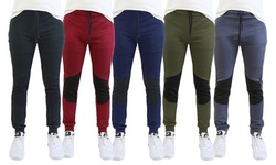 Galaxy By Harvic Men's Moisture Wicking Slim-Fit Tech Joggers (S–2XL)