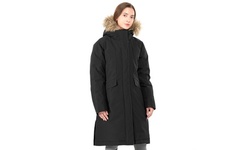 Women's Hooded Down Jacket Thicken Winter Puffer Parka Coat w/Faux-Fur Trim&Mask