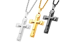 Men's Triple Layered Cross Pendants