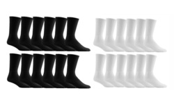 Cotton Sports Men's 24 Pack Crew Socks