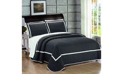 Ellery Hotel Collection 2 tone banded Quilted Geometrical Embroidered (2 or 3 )