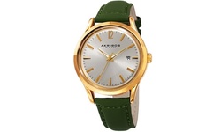 Akribos XXIV Women's Quartz Sunray Leather Strap Watch AKGP921