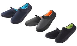 Vonmay Men's Slippers Memory Foam House Shoes Adjustable Breathable Closed Back