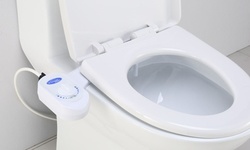 Self-Cleaning Nozzle Non-Electric Home Mechanical Bidet Toilet Seat Attachment