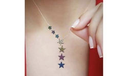 Plated Sterling Silver Cascading Crystal Y Necklace Made with Swarovski Elements
