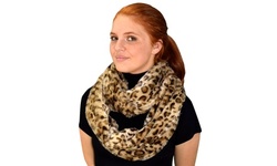 Plush Cowl Collar Infinity Loop Scarf