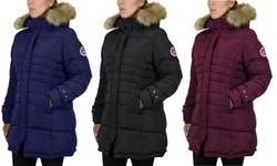 Spire By Galaxy Women's Apex Heavyweight Parka with Detachable Hood (S-3XL)