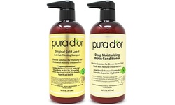 Pura D'Or Gold Label Anti-Hair Thinning Shampoo, Conditioner, or Set