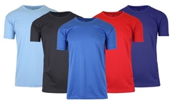 Men's Moisture Wicking Performance Short Sleeve Tee (3-Pack, S-2XL)