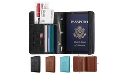  RFID Multi-function Passport Wallet Passport Holder Anti-theft Anti-scanning