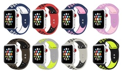Breathable Silicone Sport Band for Apple Watch Series 1-4 and Sport