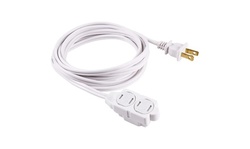 3-Outlet Household Extension Cord with Locking/Rotating Safety Cover