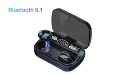 Wireless Earbuds, Bluetooth 5.1 Wireless Headphone IPX7 Waterproof/Charging Case
