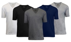 3-Pack Men's Short Sleeve Egyptian Cotton Tagless Undershirts (Sizes, S-2XL)
