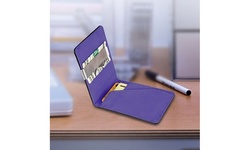 Men's Bi-fold Vegan Leather ID Wallet with Money Clip (7 Colors)