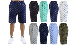 Galaxy By Harvic Men's French Terry Slim-Fit Printed Shorts (Sizes, S-2XL)