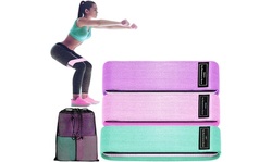 Exercise Resistance Bands for  Strength Training, Yoga And Pilates-3 Pc Set