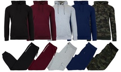 Men's Fleece Hoodie & Sweatpants Set (2-Piece; S–2XL) Multiple Styles Available.