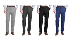 Fino Uomo Men's Classic Fit Dress Pants (Sizes 28-44)