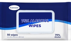 Caresour 75% Alcohol Based Sanitizing Wipes - Multi-Pack Options Available
