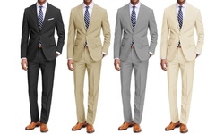Braveman Mens Classic fit 2PC Solid Suits
