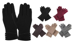 Womens Warm Fleece Gloves Smart Touch Screen Windproof Winter Gloves