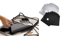 4-12 Pack Gas Range Stove Top Burner Protector Reusable Non-stick Cover Liner