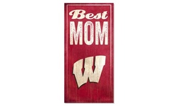 NCAA 12''X6'' Best Mom Sign