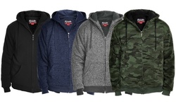 Sherpa-Lined Hoodie Jacket