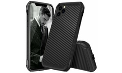 For iPhone 12 11Pro Max XS XR X Plus Carbon Fiber Hard Case with Tempered Glass