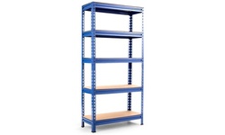 Costway 5-Tier Metal Storage Shelves 60'' Garage Rack W/Adjustable Shelves