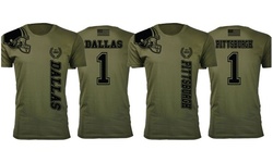 Men's Home of The Brave Football T-Shirts (Extended Sizes Available)