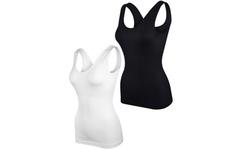 Women's Seamless Scoop Tank Top Body Shaping 2 or 4 Pack Sizes S-3X