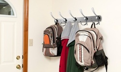 iMounTEK Wall Mount Coat Hook 15 Hooks Stainless Steel Clothes Hangers