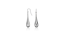 Italian Sterling Silver Water Drop Hook Earrings