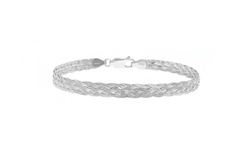 Italian Made Sterling Silver Woven Bracelet