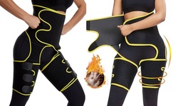 Waist Trainer, Hip Lift Enhancer Combine Thigh Slimmer Shaper Sweat Sauna Suit