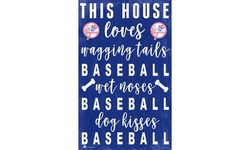 Fan Creations MLB 19" x 11" This House Loves Dog Sign 