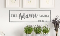 One or Two Custom Family Name Plaques from Rusted Orange Craftworks Co. (Up to 69% Off)
