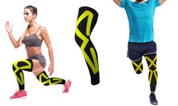 Kinesio Tape Full Knee and Calf Compression Sleeves (1-Pair)