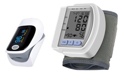 Fingertip Pulse Oximeter and Wrist Blood Pressure Monitor Bundle