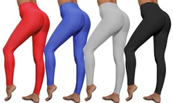 Women's High Waist Yoga Pants Tummy Control Booty Stretchy Leggings Workout 