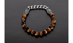 Stainless Steel Buddha Natural Stone Bracelets