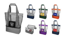 Forever Collectibles NFL Mesh Cooler Beach Tote Bags