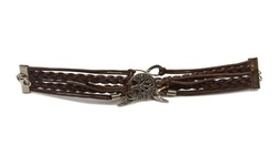 Trees birds Bracelet Multicolor  Infinity  Leather Bracelet